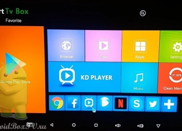 Основная настройка Android TV приставки. Подготовка приставки к полноценному её использованию. Подключение к Wi-Fi сети. Главный экран.
